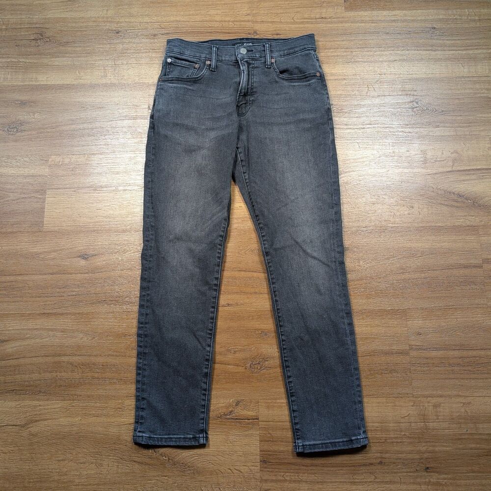 Lucky Brand 412 Athletic Slim Denim Jeans Mens Size 29x30(29) Black Casual